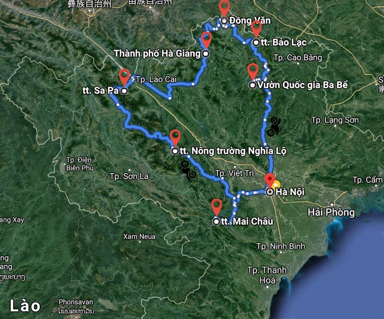 9 Day Northwest Vietnam Motorcycle Tour from Hanoi to Ba Be National Park